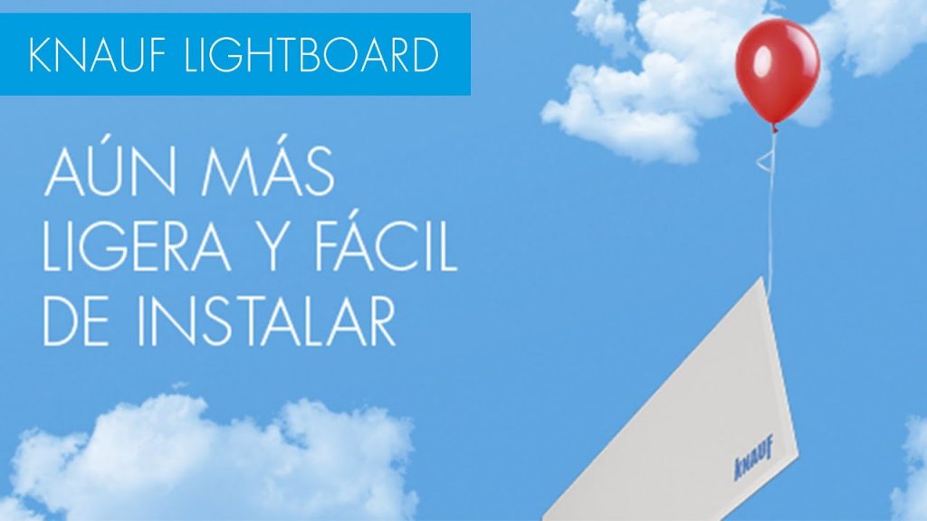 Knauf Lightboard: la nueva placa de yeso ligera como una pluma
