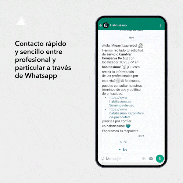 Más oportunidades al instante: conectamos profesionales y clientes automáticamente vía Whatsapp